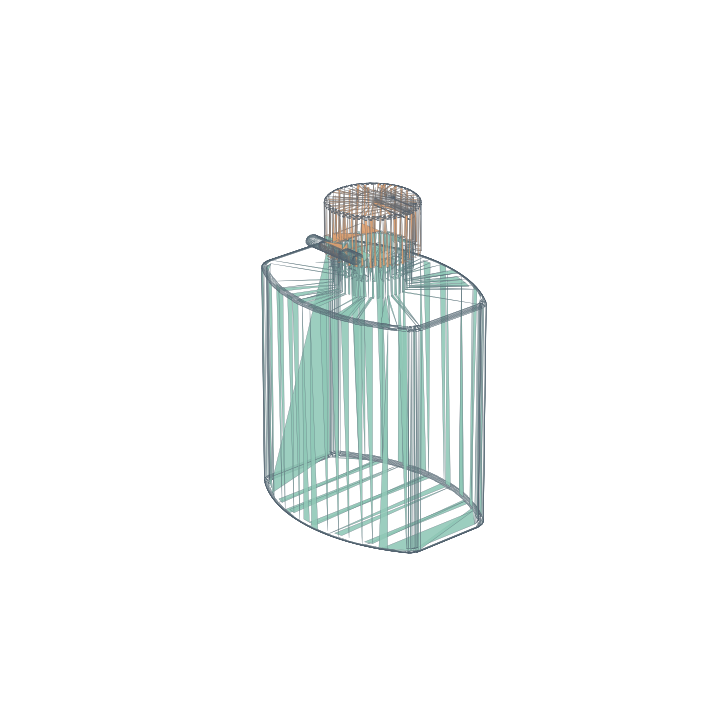 classic occ bottle articulated raw URDF preview