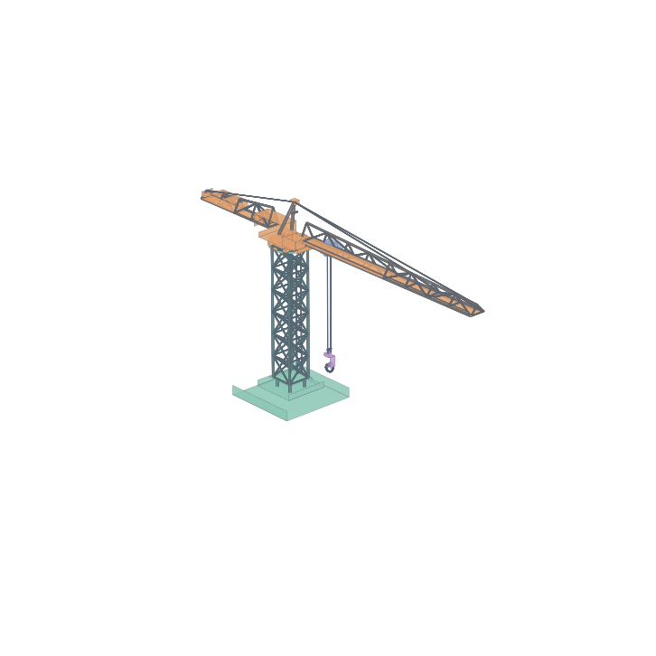 tower crane t raw URDF preview