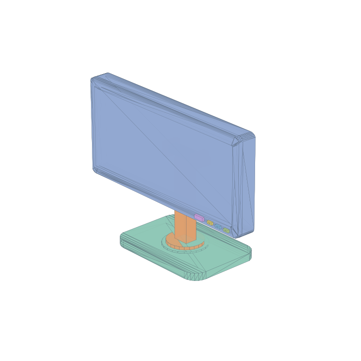 desktop monitor tilt swivel raw URDF preview