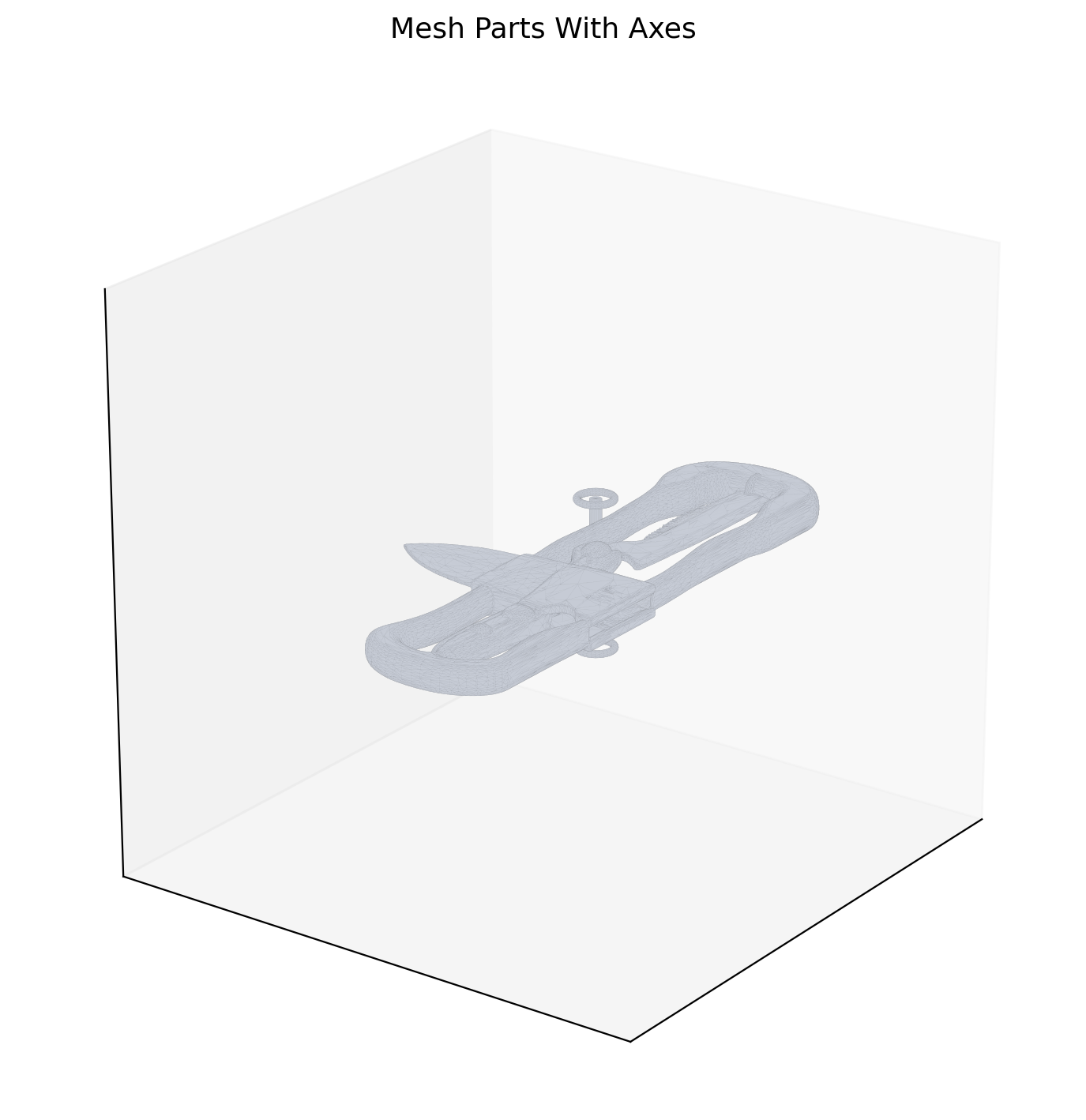 Swiss Army Knife Mesh parts with axes preview